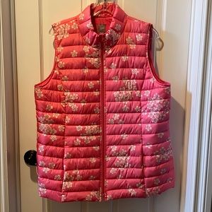 J. Jill pink puffers vest